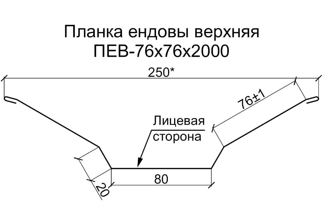 Планка ендовы верхняя