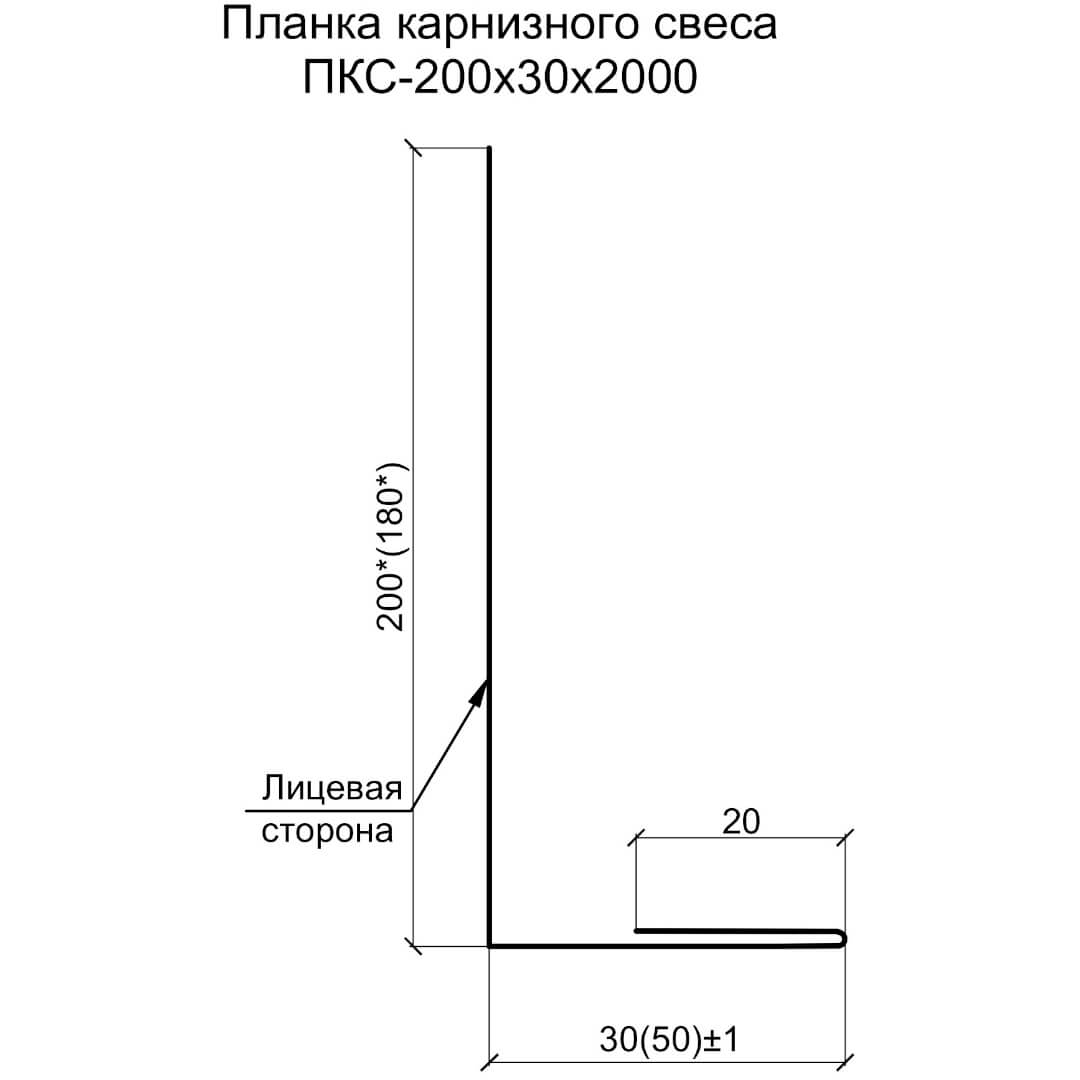 Планка карнизного свеса